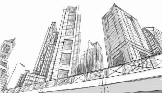 简笔画成都城市建筑