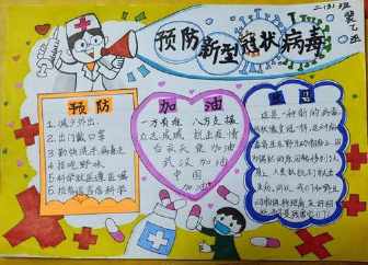 初中生精致防疫手抄报 初中生手抄报