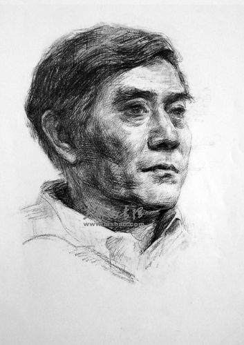 中央民族大学高分素描头像试卷