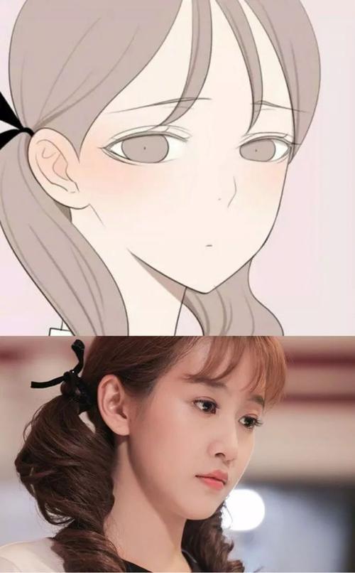 刚看到一组刘美含和《单恋大作战》漫画女主夏白橙的对比图,可是说是