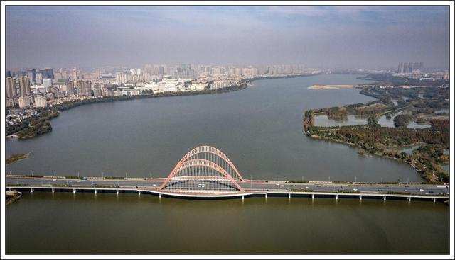 晒晒我近期航拍的照片一一南昌艾溪湖大桥风景