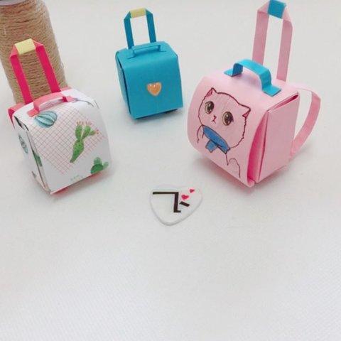 书包折纸教程 拉杆箱式双用书包这是飞飞姐很喜欢的一款包包简单