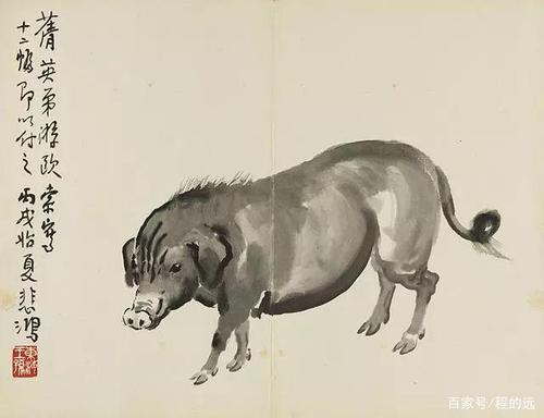 徐悲鸿《十二生肖图》赏析