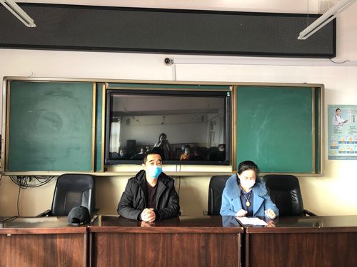 饶河县高级中学举行2020年春季开学疫情防控演练