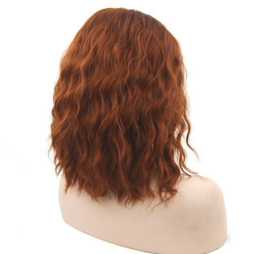 黑色短款卷发头套 高温丝短卷发 cosplay假发头套