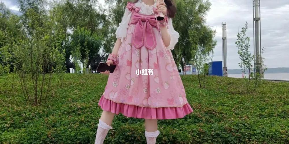 lolita日常 ,樱花草莓蜜桃粉色_lolita_樱花_草莓_lolita日常_时尚