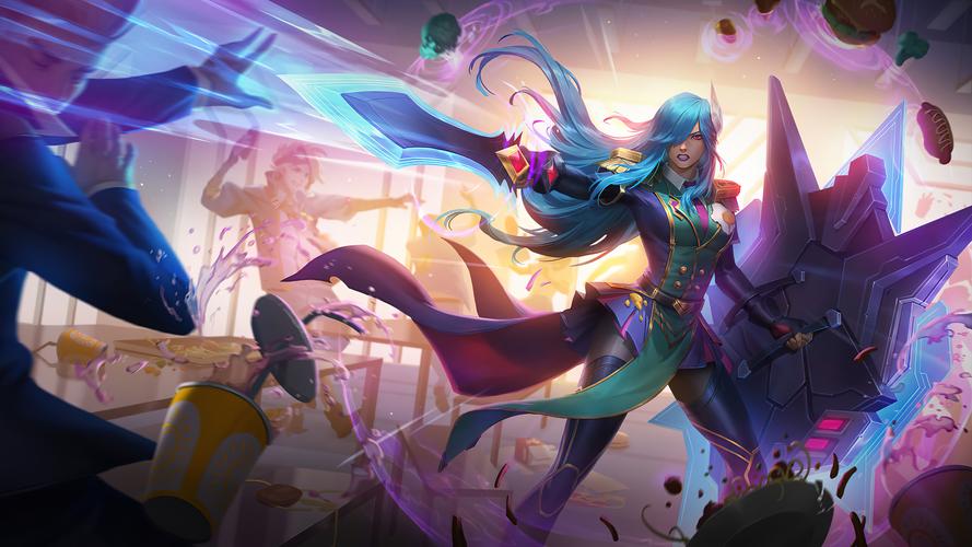 游戏壁纸,英雄联盟,lol,曙光女神,战斗学院,蕾欧娜