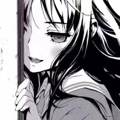 动漫女生腹黑头像