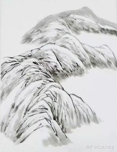 山水画画稿|峦,岭,峰,岩都该如何画起