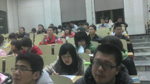 马丽娜老师哈尔滨工业大学威海韩语专场讲座现场