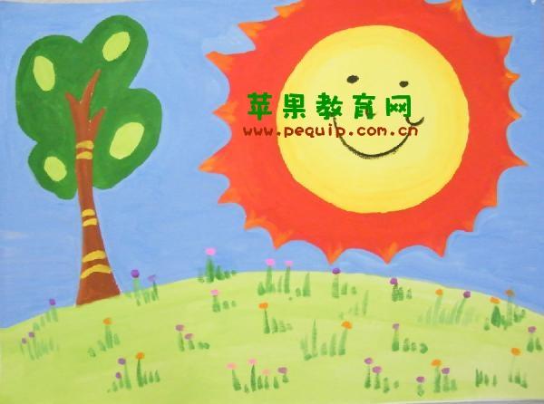 [儿童画太阳的各种画法]儿童画太阳的画法