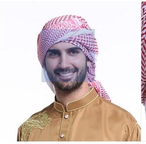 穆斯林男士头巾回族服饰沙特阿拉伯男士缠头巾礼拜方巾伊斯兰用品