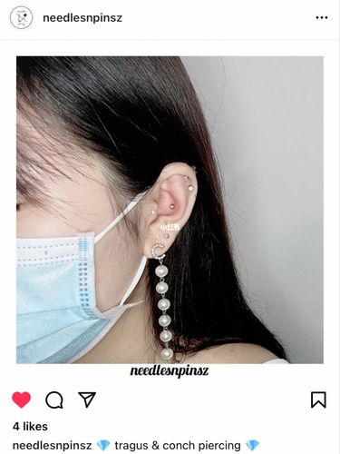 终于在生日前get到了jennie同款耳洞9492_耳洞_耳钉_时尚_时尚