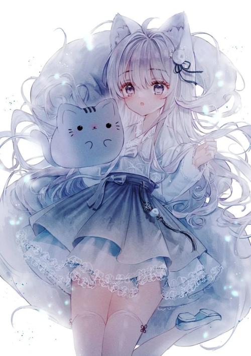 毛茸茸兔耳妹子太可爱了!二次元动漫少女简直萌化了!