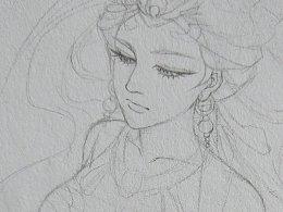 水彩_敦煌×杨玉环_草稿占位