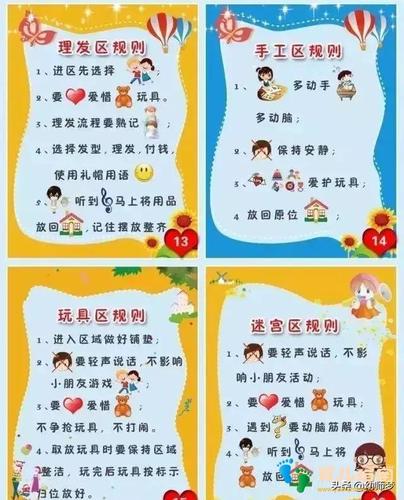 如何做出让小朋友一眼就能看懂得进区规则牌?