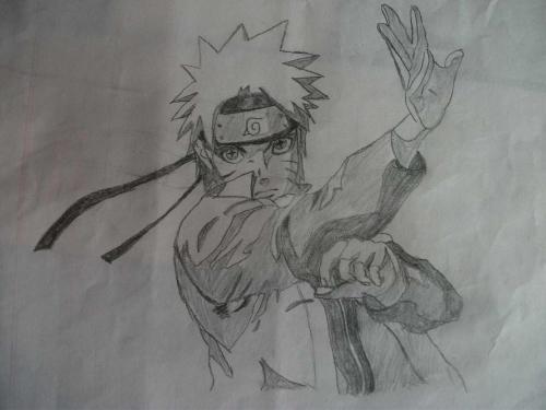 鸣人和佐助简笔画素描