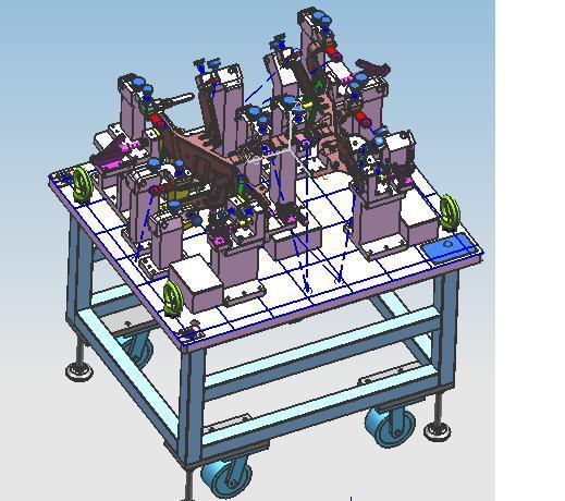 自动化设备_汽车零部件焊接工装夹具厂家价格气动焊接工装夹具 114