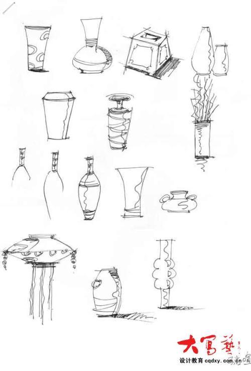 桌上小摆件简笔画