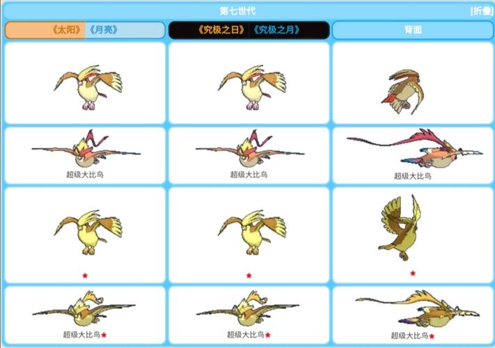 精灵宝可梦mega系列青空猎手一一比雕