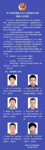最新3人已投案自首鄂州警方敦促其他成员速速归案