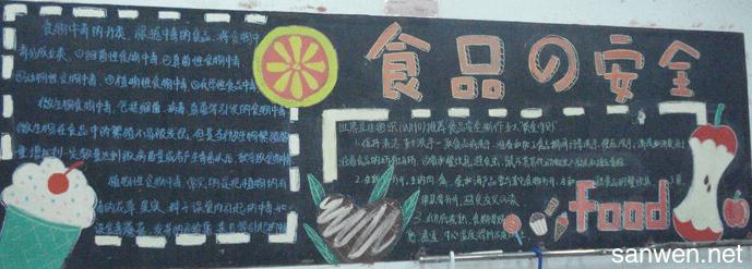 夏天主题黑板报