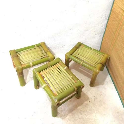 购客竹凳子竹椅子家用休闲小竹凳复古简约中式方凳楠竹编制舞蹈小板凳