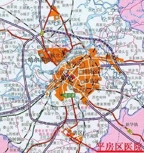 平房区的行政区划