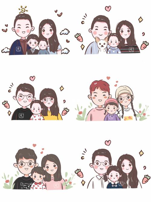 幸福的一家三口9869996996一家四口,一家五口