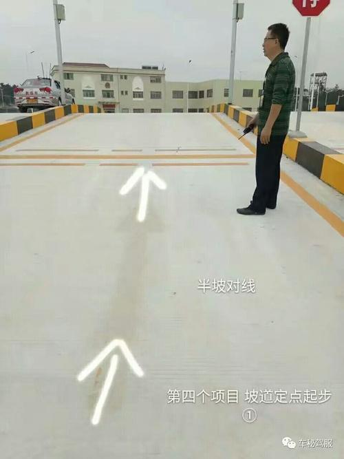 泉州交警支队大霞美考场科目二考场肩膀对线及考试流程