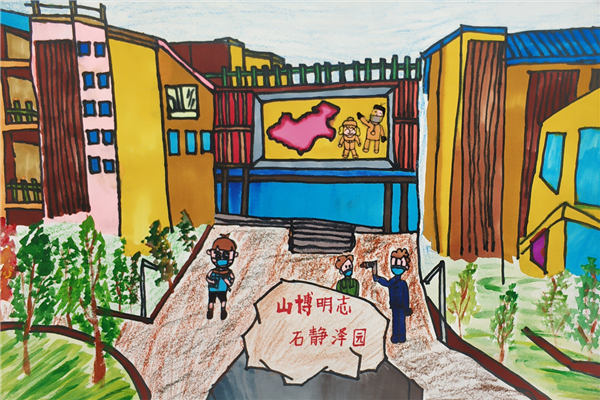 瞧,这些孩子如何用绘画演绎校园美景!