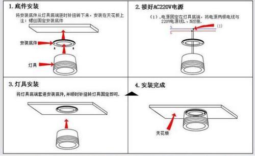 led筒灯尺寸及安装方法