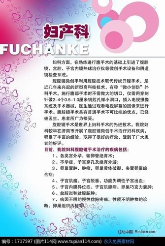 妇产科 科室宣传展板
