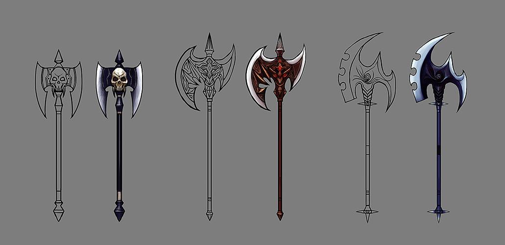 游戏武器设计绘画步骤