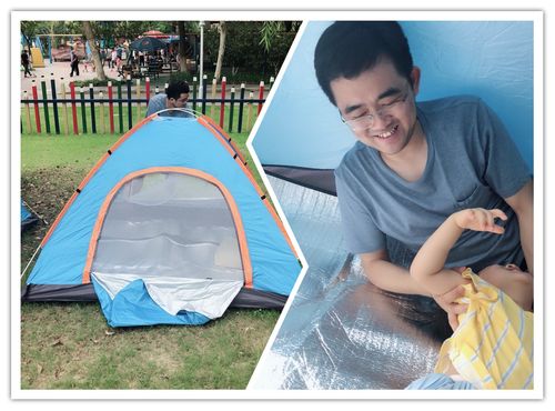 支起小帐篷,躺在树荫下,享受午后的惬意