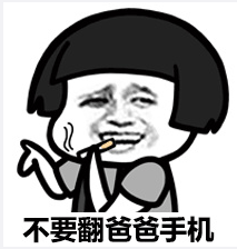 不要翻爸爸手机搞笑表情包
