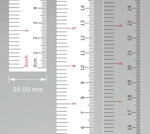透明 刻度尺贴纸 直尺不干胶 自粘标尺尺子 防水透明可定制长度