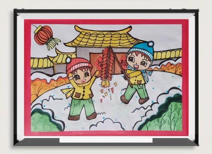 龙烟幼儿园新年有画说