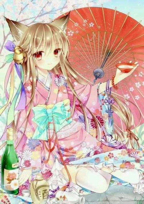 可爱的脸蛋,俏皮的耳朵,萌萌的小狐仙^ω