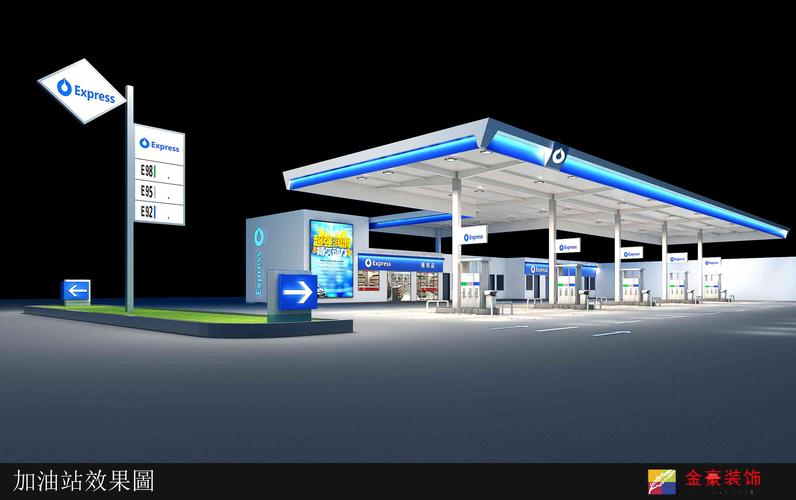 加油站效果图