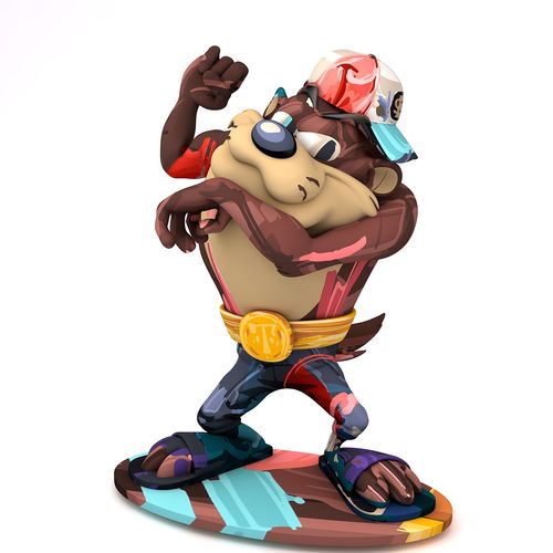 华纳兄弟 代表动漫人物玻璃钢渲染项目