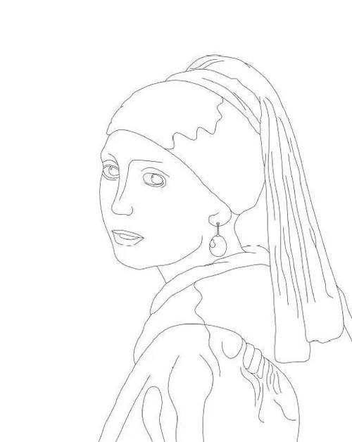 世界名画临摹简笔画 (第2页)