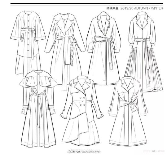 款式大衣趋势2019-2020秋冬女装复古灵感解构 时尚流行外套大衣款式