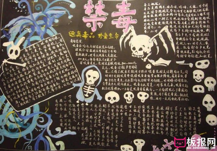 626禁毒日黑板报,全国禁毒日黑板报