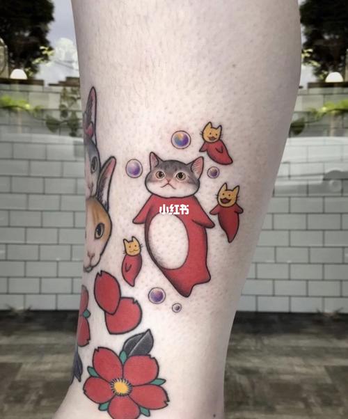 猫咪纹身 小清新纹身 日式可爱纹身_纹身_猫咪_小清新纹身_紋身_美妆