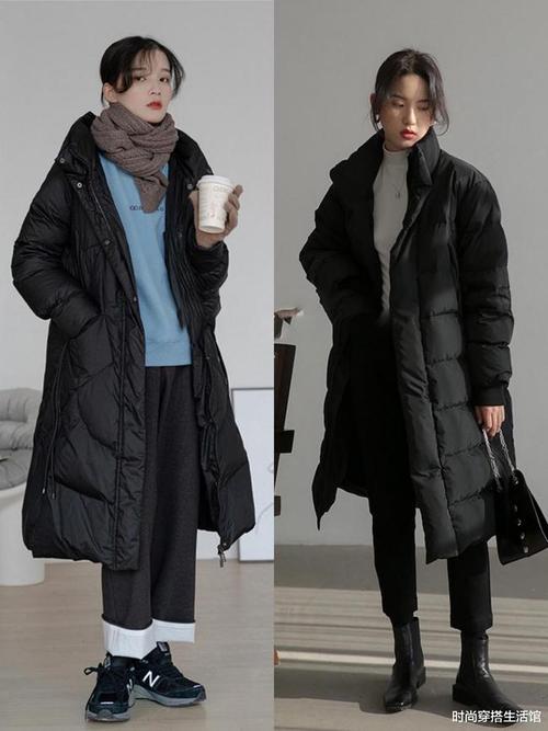 这才是教科书级别的黑色羽绒服搭配时髦又保暖谁穿谁美