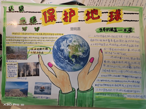 三年级地球主题海报优秀作品展示(2020)