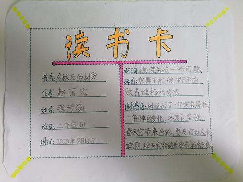 "艺"起"悦"读——丰满区艺术实验小学二年五班《语文主题丛书》读书卡
