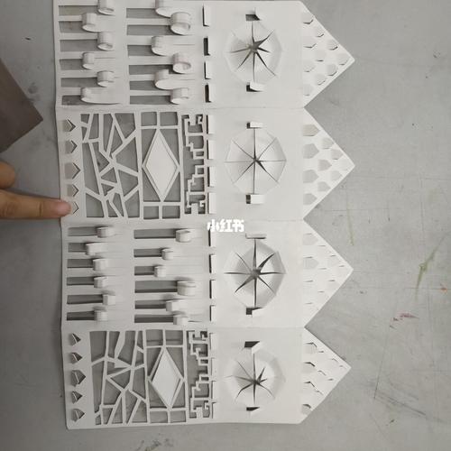 立体构成作业柱体_立体构成_兴趣爱好_手工