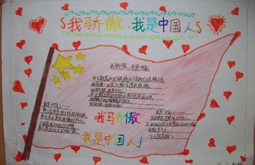 我骄傲我是中国人手抄报图片